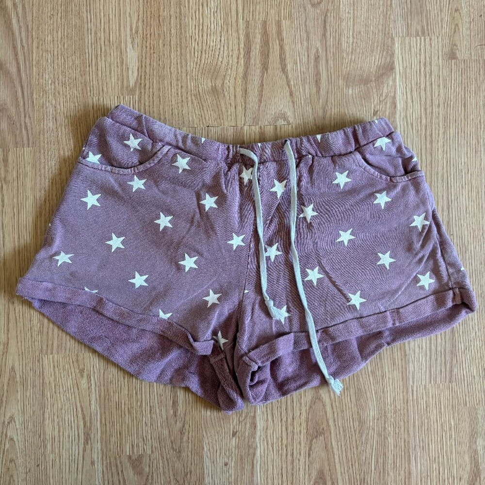 Easel Knit Star Printed Shorts